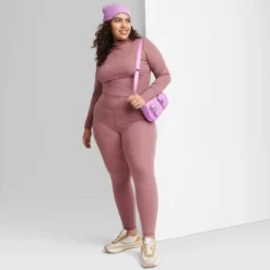 Women's High-Waisted Slim Fit Skinny Synthetic Leggings - Wild Fable™ -Wild Fable GUEST 6e101415 5493 47c1 861e 09c2351713b2