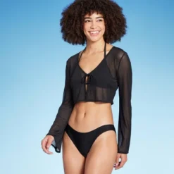 Women's Tie-Front Cropped Mesh Cover Up Cardigan - Wild Fable™ 9 Women's Tie-Front Cropped Mesh Cover Up Cardigan - Wild Fable™ -Wild Fable GUEST 6e5cc400 6743 47cf a47f 97dd26fcf7a7