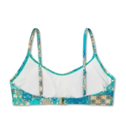 Women's Scoop Front Bralette Bikini Top - Wild Fable™ Blue Patchwork Print 15 Women's Scoop Front Bralette Bikini Top - Wild Fable™ Blue Patchwork Print -Wild Fable GUEST 757ef835 f2ee 4b6a 991e 60c0c3e96ff4