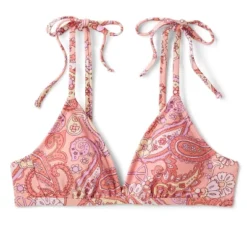 Women's Shoulder Tie Bralette Bikini Top - Wild Fable™ Peach Paisley Print -Wild Fable GUEST 769c7124 b3bf 44f5 820f bf664ed78163