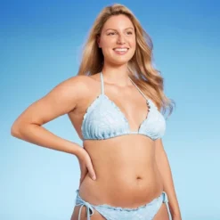 Women's Lace Detail Triangle Bikini Top - Wild Fable™ Blue -Wild Fable GUEST 77c75d63 7394 4800 abd4 1949a89d4b94