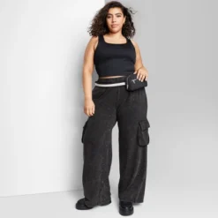 Women's High-Rise Wide Leg Fleece Cargo Pants - Wild Fable™ 8 Women's High-Rise Wide Leg Fleece Cargo Pants - Wild Fable™ -Wild Fable GUEST 79dff6e6 dbb1 40e9 8490 70f6ab4ae70b