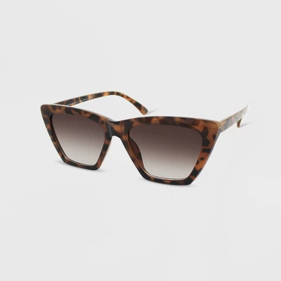 Women's Tortoise Print Cateye Sunglasses - Wild Fable™ Brown 3 Women's Tortoise Print Cateye Sunglasses - Wild Fable™ Brown
