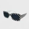 Checkerboard Print Rectangle Sunglasses - Wild Fable™ White -Wild Fable GUEST 7cb36e2a 6bcc 457e 9958 49d1a49b1b56