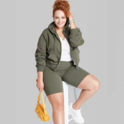 Women's Cropped Zip-Up Hoodie - Wild Fable™ -Wild Fable GUEST 7f009af7 5ff2 4eb5 ac50 6be216eeefbf