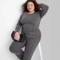 Women's Long Sleeve Corset Seam T-Shirt - Wild Fable™ -Wild Fable GUEST 8130fda9 2620 4efa 857b 382db7a0854a