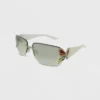 Women's Rimless Butterfly Wrap Sunglasses - Wild Fable™ White 1 Women's Rimless Butterfly Wrap Sunglasses - Wild Fable™ White -Wild Fable GUEST 841a0c09 e27e 4ddd a3d6 fa96e06b4e95