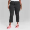 Women's Super-High Rise Distressed Slim Straight Jeans - Wild Fable™ Black Wash 1 Women's Super-High Rise Distressed Slim Straight Jeans - Wild Fable™ Black Wash -Wild Fable GUEST 88cef939 ce11 4a94 9575 0a415328dd74