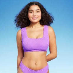 Women's Pucker Square Neck Wide Strap Bralette Bikini Top - Wild Fable™ 19 Women's Pucker Square Neck Wide Strap Bralette Bikini Top - Wild Fable™ -Wild Fable GUEST 89891193 a216 43a3 93ad fa415eea7250