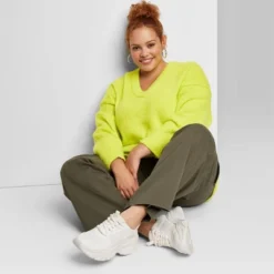 Women's V-Neck Fuzzy Oversized Pullover Sweater - Wild Fable™ 12 Women's V-Neck Fuzzy Oversized Pullover Sweater - Wild Fable™ -Wild Fable GUEST 8a255a13 cd04 41f4 b92c 22fd5f18f60f