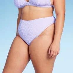 Women's Wavy Terry Textured Mid-Waist Ultra High Leg Cheeky Bikini Bottom - Wild Fable™ Lilac Purple 17 Women's Wavy Terry Textured Mid-Waist Ultra High Leg Cheeky Bikini Bottom - Wild Fable™ Lilac Purple -Wild Fable GUEST 8b34834b b516 42cf 80f6 83afbd18fb6a