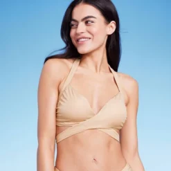 Women's Longline Wrap Front Bralette Bikini Top - Wild Fable™ Gold 10 Women's Longline Wrap Front Bralette Bikini Top - Wild Fable™ Gold -Wild Fable GUEST 8c1d1f93 cee9 4fa6 9841 cc9c8fc1ab09