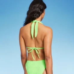 Women's Terry Textured U-Neck Multi-Way Bralette Bikini Top - Wild Fable™ Tropical Green -Wild Fable GUEST 8cbfcb81 49f3 4ecb 977d 63dc56ef2d3f