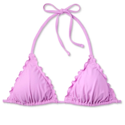 Women's Ruffle Triangle Bikini Top - Wild Fable™ 7 Women's Ruffle Triangle Bikini Top - Wild Fable™ - Image 5