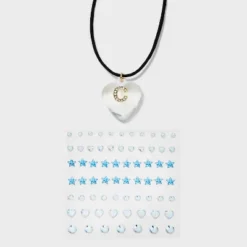 Acrylic Heart With Face Gems Pendant Necklace - Wild Fable™ Clear/Black 27 Acrylic Heart With Face Gems Pendant Necklace - Wild Fable™ Clear/Black -Wild Fable GUEST 909fc408 e166 4c2d a23c 49eef3e18313