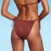 Women's Side-Tie Adjustable Extra High Leg Lurex Plisse Textured Bikini Bottom - Wild Fable™ 2 Women's Side-Tie Adjustable Extra High Leg Lurex Plisse Textured Bikini Bottom - Wild Fable™ -Wild Fable GUEST 97d76c63 d640 41a9 aa62 b881d0400a8d