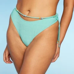 Women's Beaded Side-Tie Extra Cheeky Extra High Leg Bikini Bottom - Wild Fable™ -Wild Fable GUEST 98fd8e57 3075 48cd b002 3246721bd43f