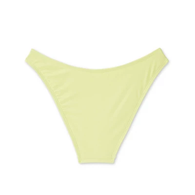 Women's High Leg Cheeky Bikini Bottom - Wild Fable™ Light Yellow 8 Women's High Leg Cheeky Bikini Bottom - Wild Fable™ Light Yellow - Image 6
