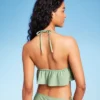 Women's Crochet Tie-Front Longline Bikini Top - Wild Fable™ Soft Green 2 Women's Crochet Tie-Front Longline Bikini Top - Wild Fable™ Soft Green -Wild Fable GUEST 9ab37ca8 7238 422e 9900 c3e333576fea