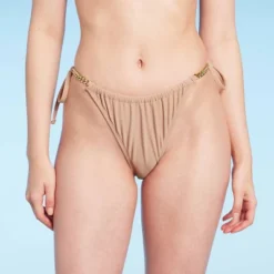 Women's Chain Detail Side-Tie Adjustable Coverage Bikini Bottom - Wild Fable™ Brown -Wild Fable GUEST 9c2c098c 4754 4da2 925a fa29ecd1bbe3