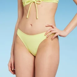 Women's High Leg Cheeky Bikini Bottom - Wild Fable™ Light Yellow 16 Women's High Leg Cheeky Bikini Bottom - Wild Fable™ Light Yellow -Wild Fable GUEST a2c99d9a 4aa1 45df abd7 63ac01000aa1