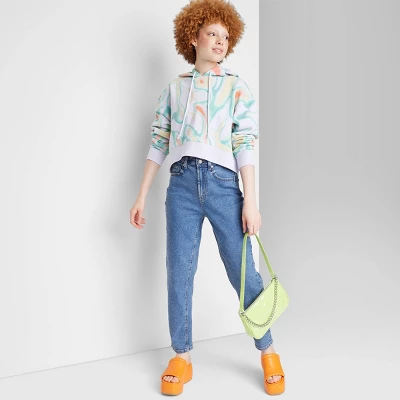 Women's Super-High Rise Curvy Tapered Jeans - Wild Fable™ Medium Wash 5 Women's Super-High Rise Curvy Tapered Jeans - Wild Fable™ Medium Wash - Image 3