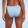 Women's Low-Rise Cheeky High Leg Bikini Bottom - Wild Fable™ Blue Lurex -Wild Fable GUEST a4fe576e 7271 4020 95ae 0ff59fa5a390