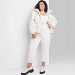 Women's Iridescent Shine Duvet Puffer Jacket - Wild Fable™ -Wild Fable GUEST a927b5d4 6c8e 40bf b115 7721b4e5b162