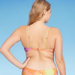 Women's Bralette Bikini Top - Wild Fable™ Pink/Orange/Yellow Tie-Dye -Wild Fable GUEST a936ec64 98f4 4c23 982b f5234f17ce58