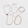Embellished Heart Choker Necklace Set 5pc - Wild Fable™ Gold/Purple -Wild Fable GUEST a97440b9 0191 4d37 a102 ea6455860526