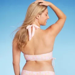 Women's Cinch Side Longline Halter Bikini Top - Wild Fable™ Multi Floral Print -Wild Fable GUEST aa159ad1 9641 4f64 bb1f f8b701d6b4c7