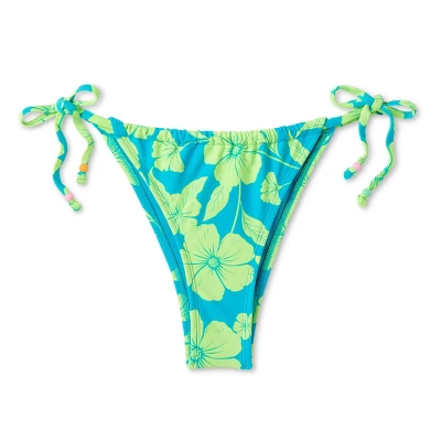 Women's Adjustable Coverage Bikini Bottom - Wild Fable™ Blue/Green Tropical Print 9 Women's Adjustable Coverage Bikini Bottom - Wild Fable™ Blue/Green Tropical Print - Image 7
