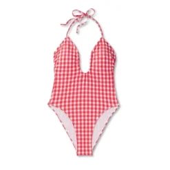 Women's Keyhole Cross Front Halter Ultra High Leg Cheeky One Piece Swimsuit - Wild Fable™ Red 11 Women's Keyhole Cross Front Halter Ultra High Leg Cheeky One Piece Swimsuit - Wild Fable™ Red -Wild Fable GUEST b00e1232 b965 4262 99b6 a43a683fd5a6