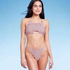 Women's High Leg Cheeky Bikini Bottom - Wild Fable™ Multi Check Print 10 Women's High Leg Cheeky Bikini Bottom - Wild Fable™ Multi Check Print -Wild Fable GUEST b2e8b16d cf41 4ed6 bf66 7eb22925ae8c