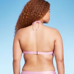 Women's Cinch-Front Halter Bandeau Bikini Top - Wild Fable™ Shiny Pink 13 Women's Cinch-Front Halter Bandeau Bikini Top - Wild Fable™ Shiny Pink -Wild Fable GUEST b361a282 7b28 40ec 8e31 dd33dabaa508
