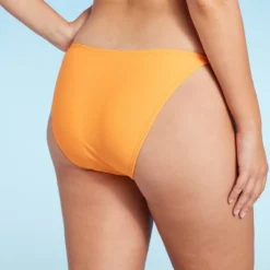 Women's Extra Cheeky Extra High Leg Crochet Bikini Bottom - Wild Fable™ Multi Orange Striped -Wild Fable GUEST b373d6fd 8147 4878 9cb1 fac55a7f20db