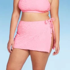 Women's Wavy Terry Textured Side-Tie Skirt Swimsuit Cover Up - Wild Fable™ Light Pink 11 Women's Wavy Terry Textured Side-Tie Skirt Swimsuit Cover Up - Wild Fable™ Light Pink -Wild Fable GUEST bad1c78e c02d 4eae a4d5 9e29d73cf821