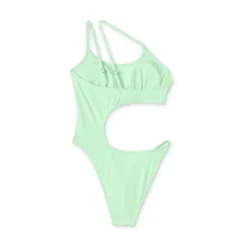 Women's One Shoulder Cut Out One Piece Swimsuit - Wild Fable™ Light Green -Wild Fable GUEST badda697 47bc 4521 bc2a be487ee3d377