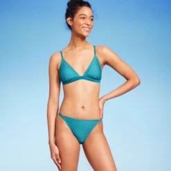 Women's Crochet Overlay Extra Cheeky Bikini Bottom - Wild Fable™ Green -Wild Fable GUEST baf00902 7589 427f 9158 d914cac4cac2