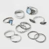 Moonstone And Frozen Chain Wings Ring Set 10pc - Wild Fable⢠Silver 1 Moonstone And Frozen Chain Wings Ring Set 10pc - Wild Fable⢠Silver -Wild Fable GUEST bc99b0bc 36f8 4db5 8778 8e60fd918afd