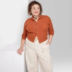 Women's Fitted Mock Turtleneck Zip-Up Cardigan - Wild Fable™ -Wild Fable GUEST c637565e f44e 4c93 8c31 d5d73d459b58