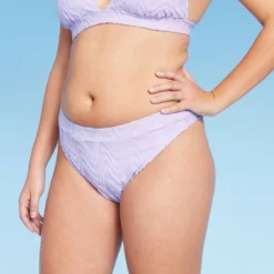 Women's Wavy Terry Textured Mid-Waist Ultra High Leg Cheeky Bikini Bottom - Wild Fable™ Lilac Purple 12 Women's Wavy Terry Textured Mid-Waist Ultra High Leg Cheeky Bikini Bottom - Wild Fable™ Lilac Purple -Wild Fable GUEST c90e0b1a 7fff 4533 912f 07df8cc1b936