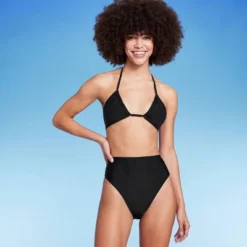 Women's High Leg Cheeky High Waist Bikini Bottom - Wild Fable™ Black -Wild Fable GUEST ca4f125e 7f68 4470 b6de 76d5c3e267be