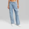 Women's High-Rise Cargo Baggy Jeans - Wild Fable™ Medium Wash 2 Women's High-Rise Cargo Baggy Jeans - Wild Fable™ Medium Wash -Wild Fable GUEST ca99df66 bb6c 4469 9907 dfa7681662f4
