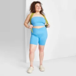 Women's High-Rise Polyester Bike Shorts - Wild Fable™ -Wild Fable GUEST ccc5cfc3 2eaa 49d8 85c3 4827dd713ac1