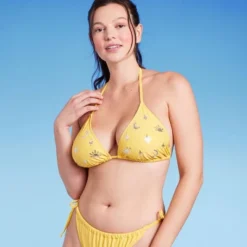 Women's Sequin Detail Triangle Bikini Top - Wild Fable™ Yellow 11 Women's Sequin Detail Triangle Bikini Top - Wild Fable™ Yellow -Wild Fable GUEST cd600136 4ac3 4d14 b822 560adbf5c194