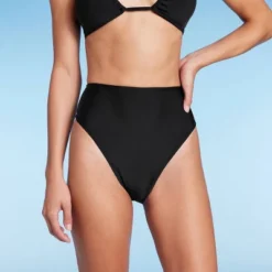 Women's High Leg Cheeky High Waist Bikini Bottom - Wild Fable™ Black -Wild Fable GUEST d19db261 293c 44ff a582 c177a4b5f036