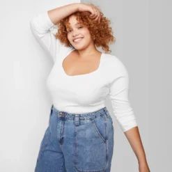 Women's Long Sleeve Sweetheart Neck Seamless Shirt - Wild Fable™ 13 Women's Long Sleeve Sweetheart Neck Seamless Shirt - Wild Fable™ -Wild Fable GUEST d5841338 f6ad 40ab b94e d1c5f30a2f50