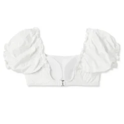 Women's Puff Sleeve Eyelette Bralette Bikini Top - Wild Fable™ White 15 Women's Puff Sleeve Eyelette Bralette Bikini Top - Wild Fable™ White -Wild Fable GUEST d81667b7 05c6 4e91 b2d7 485822e48f61