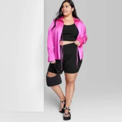 Women's High-Rise Polyester Bike Shorts - Wild Fable™ -Wild Fable GUEST dd17e667 a1dd 491c a38c e6cd616ab395